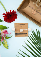 Load image into Gallery viewer, Handmade Crochet Flower Rakhi for Infants and Kids | Off White