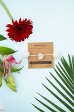 Load image into Gallery viewer, Handmade Crochet Flower Rakhi for Infants and Kids | Off White