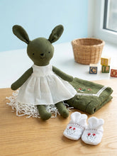 Load image into Gallery viewer, Olive Bunny Handmade Fabric Doll | Soft Toy