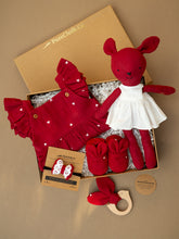 Load image into Gallery viewer, Christmas Edition Red Heart Newborn Gift Hamper | Baby Girl