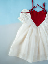 Load image into Gallery viewer, Kota Silk Heart Dress | Off-White Baby Dress | Pure Silk