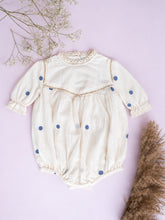 Load image into Gallery viewer, Baby Girl Romper | Cotton Jamdani | Polka Dot