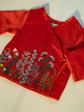 Load image into Gallery viewer, Jamna Set for Newborn Boys | Chanderi Silk | Red