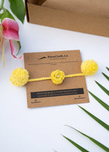 Load image into Gallery viewer, Handmade Crochet Flower Rakhi for Infants and Kids | Yellow