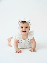 Load image into Gallery viewer, Organic Cotton Baby Romper for Girls - Off White