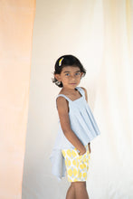 Load image into Gallery viewer, Pure Cotton Pleated Top and Shorts | Girls | Yellow Sunshine