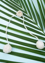 Load image into Gallery viewer, Handmade Crochet Flower Rakhi for Infants and Kids | Off White