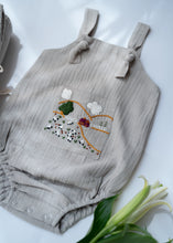 Load image into Gallery viewer, Baa Baa Black Sheep Romper for Boys | Grey| Muslin