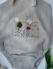 Load image into Gallery viewer, Baa Baa Black Sheep Romper for Boys | Grey| Muslin