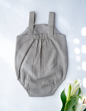 Load image into Gallery viewer, Baa Baa Black Sheep Romper for Boys | Grey| Muslin
