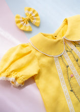 Load image into Gallery viewer, Lace Dress for Girls | Cotton | Yellow