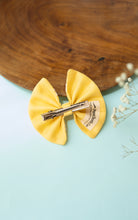 Load image into Gallery viewer, Yellow Flutter Lace Bow for Girls