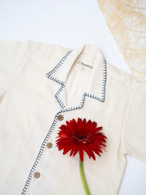 Load image into Gallery viewer, Handwoven Cotton Shirt for Kids | Spread Collar | Off-White