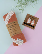Load image into Gallery viewer, Organic Baby Muslin Swaddle | Rustic Snuggle | Soft Newborn Blanket