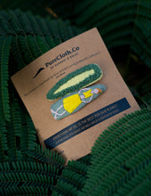 Load image into Gallery viewer, Blossom Knot Embroidery tic-Tac Clips โ Yellow & Green