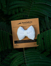 Load image into Gallery viewer, Newborn Mini Lace Bow Hair Clips | Headband | White