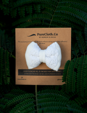 Load image into Gallery viewer, Newborn Mini Lace Bow Hair Clips | Headband | White