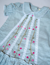 Load image into Gallery viewer, Lace Dress for Girls | Cotton | Blue Grey