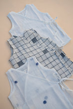 Load image into Gallery viewer, Newborn Jabla | Handwoven Mull Cotton | Jamdhani Elegance | Set of 3 | Boys