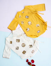 Load image into Gallery viewer, Sunny Patch Organic Handwoven Cotton Baby Onesie | Patchwork Combo Gift Set