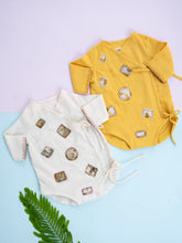 Load image into Gallery viewer, Sunny Patch Organic Handwoven Cotton Baby Onesie | Patchwork Combo Gift Set
