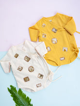 Load image into Gallery viewer, Sunny Patch Organic Handwoven Cotton Baby Onesie | Patchwork Combo Gift Set