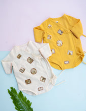 Load image into Gallery viewer, Sunny Patch Organic Handwoven Cotton Baby Onesie | Patchwork Combo Gift Set