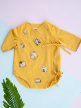 Load image into Gallery viewer, Sunny Patch Organic Handwoven Cotton Baby Onesie | Patchwork Combo Gift Set