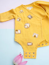 Load image into Gallery viewer, Sunny Patch Organic Handwoven Cotton Baby Onesie | Patchwork Combo Gift Set
