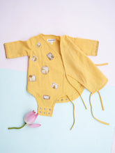 Load image into Gallery viewer, Sunny Patch Organic Handwoven Cotton Baby Onesie | Patchwork Combo Gift Set