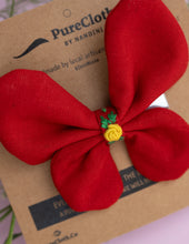 Load image into Gallery viewer, Red Flutter Bug Hair Clip | Butterfly Hair Clip