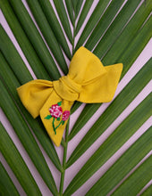 Load image into Gallery viewer, Knotted Ribbon Bow | Sunny Yellow