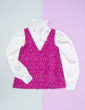 Load image into Gallery viewer, Pastel Princess | The Ikat Charm Set for Girls | Silk Dress