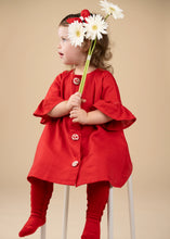 Load image into Gallery viewer, Christmas Wonderland | Red A-Line Dress | Cotton Linen