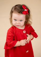 Load image into Gallery viewer, Christmas Wonderland | Red A-Line Dress | Cotton Linen