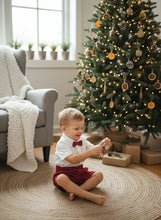 Load image into Gallery viewer, Boys Cotton Tuck Co-Ord Set Red