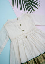 Load image into Gallery viewer, Pre-order | Silk Border Frock | White | Occasion wear