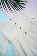 Load image into Gallery viewer, Pre-order | Silk Border Frock | White | Occasion wear