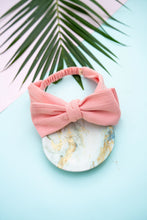 Load image into Gallery viewer, Big Bow-Tie Headband For Babies/Kids | Pink | Cotton