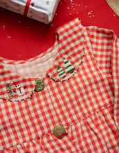 Load image into Gallery viewer, Winterberry Jacket Dress | Red and White | Cotton