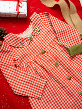 Load image into Gallery viewer, Winterberry Jacket Dress | Red and White | Cotton