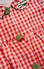 Load image into Gallery viewer, Winterberry Jacket Dress | Red and White | Cotton
