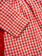 Load image into Gallery viewer, Winterberry Jacket Dress | Red and White | Cotton