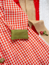 Load image into Gallery viewer, Winterberry Jacket Dress | Red and White | Cotton