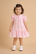 Load image into Gallery viewer, Lace Dress for Girls | Cotton | Pink