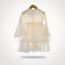 Load image into Gallery viewer, Little Belle Layered Dress | Ivory Elegance | Mull Cotton