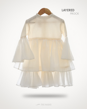 Load image into Gallery viewer, Little Belle Layered Dress | Ivory Elegance | Mull Cotton