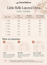 Load image into Gallery viewer, Little Belle Layered Dress | Ivory Elegance | Mull Cotton