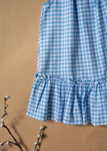 Load image into Gallery viewer, Sky Breeze Blue Check Summer Dress