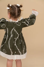 Load image into Gallery viewer, Green Victorian Dress| Winter Partywear | Cotton